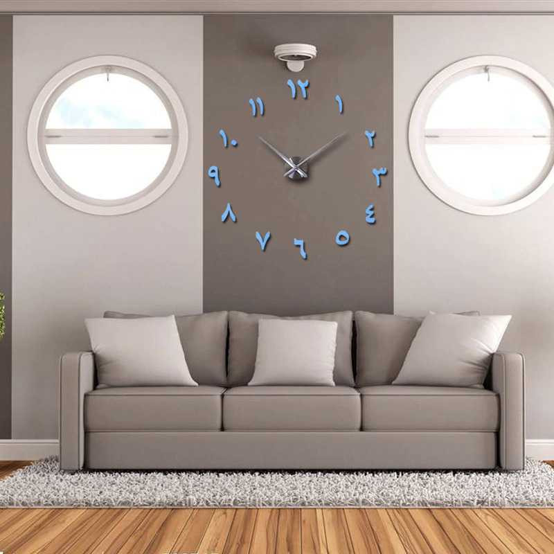 FatihShop FAROOT Jam Dinding DIY Giant Wall Clock Quartz Creative Design - S031