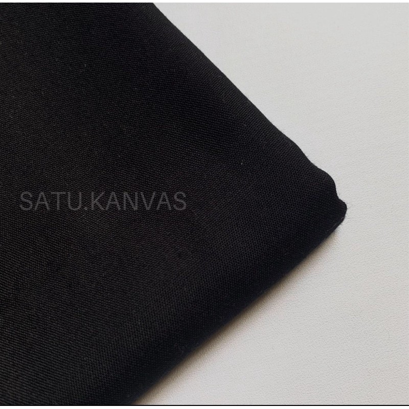 Kain RAYON katun uniqlo rayon polos kualitas bagus-Hitam