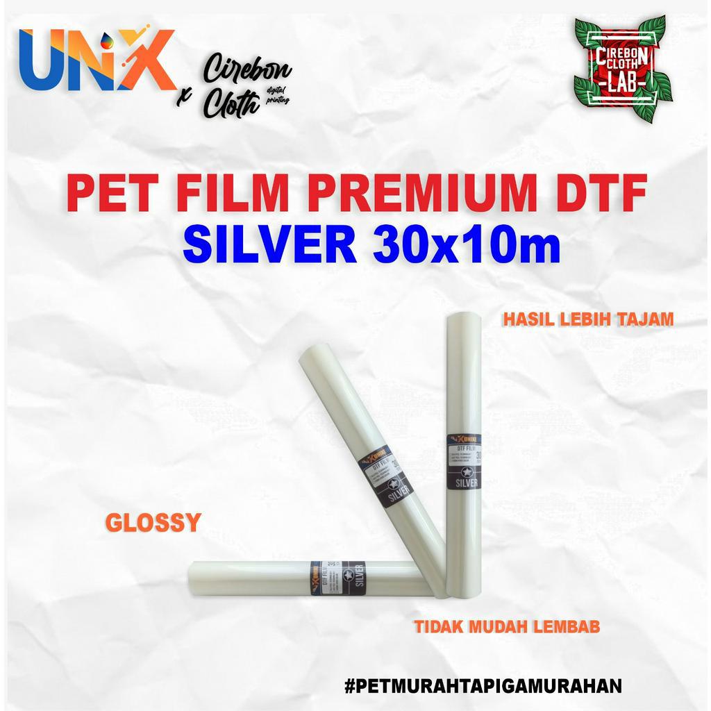 PET Film DTF Premium UNX Silver 30 cm x 10m