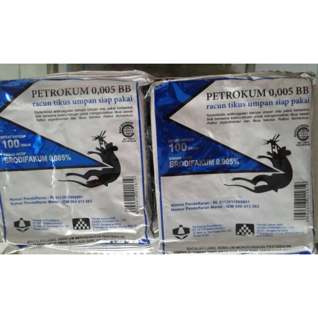

Racun Tikus Rodentisida Petrokum 0,005% 1 box Rp 70.000