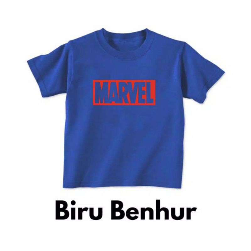 kaos anak motif marvel superhero