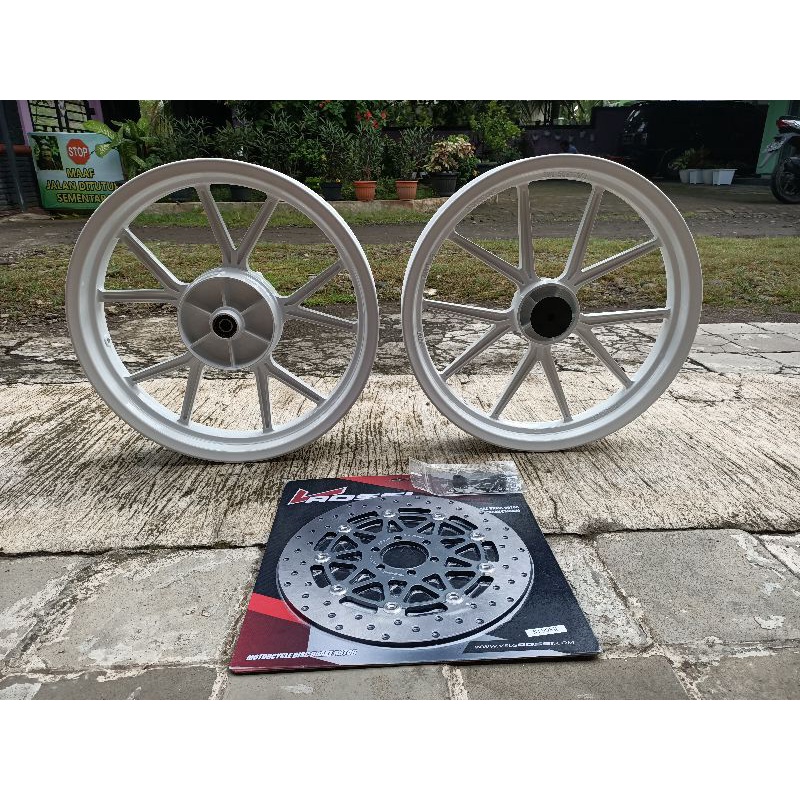 VELG PELG NINJA RR NINJA R NINJA SS V ROSSI NOS GP WHELL WHEEL WARNA PUTIH NON DAYTONA SPRINT NOZ NI