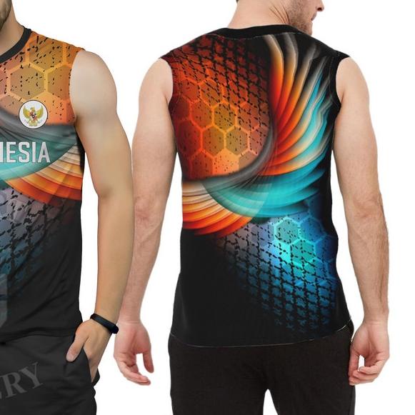 Kaos voli jersey voly atasan volley singlet printing