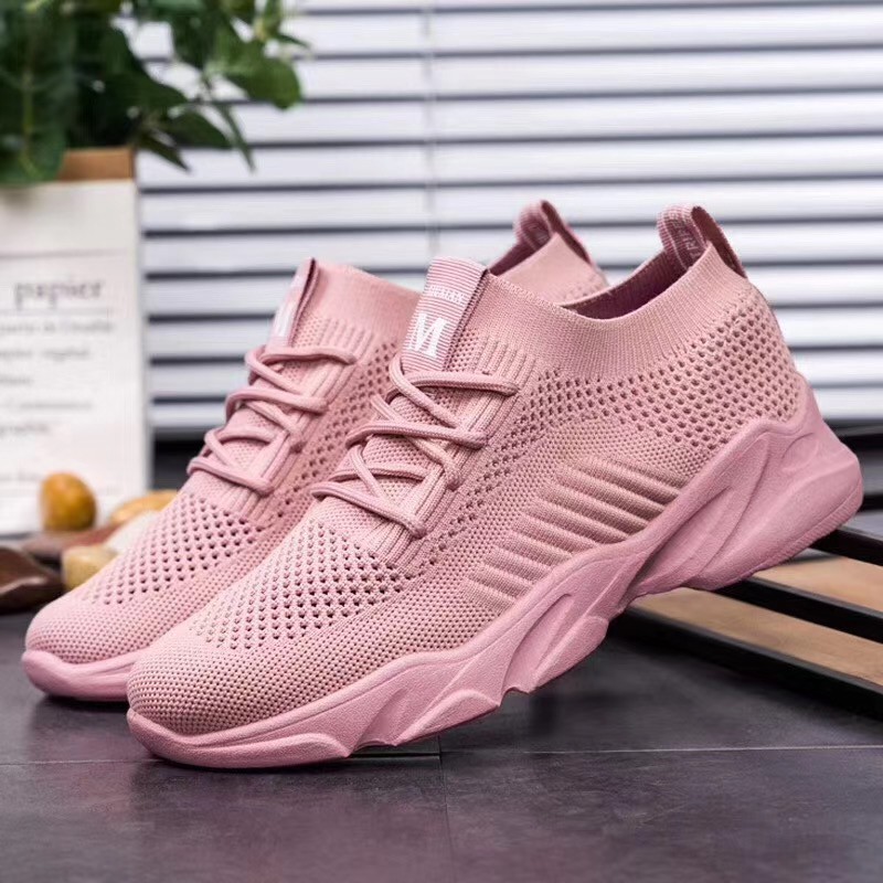 Sepatu wanita tidak licin sneakers 2022 Sepatu olahraga rajutan terbang sports shoes