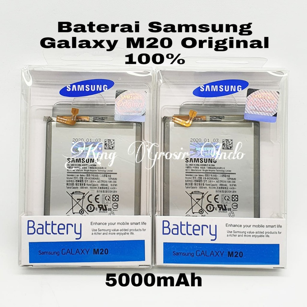 Baterai Samsung Galaxy M20 EB-BG580ABU Original 100% Battery