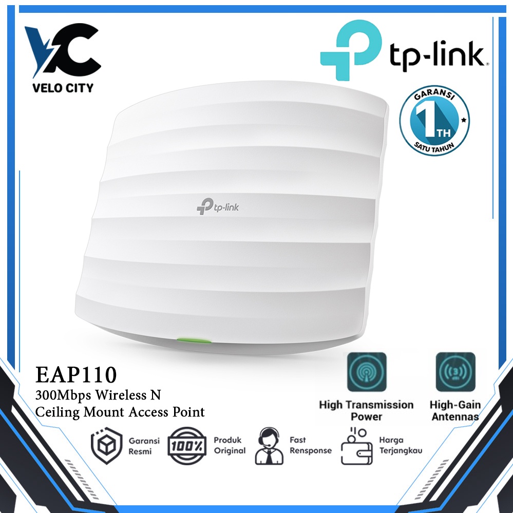 TP-LINK EAP 110 300Mbps Wireless N Ceiling Mount Access Poin TL-EAP110
