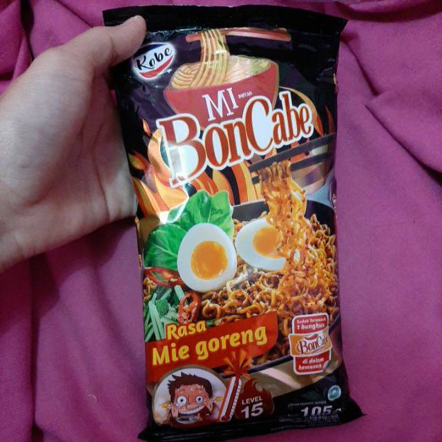 

Mie Instan Bon Cabe Kobe Sudah Termasuk 1 bungkus Bon Cabe di dalam kemasan Level 15