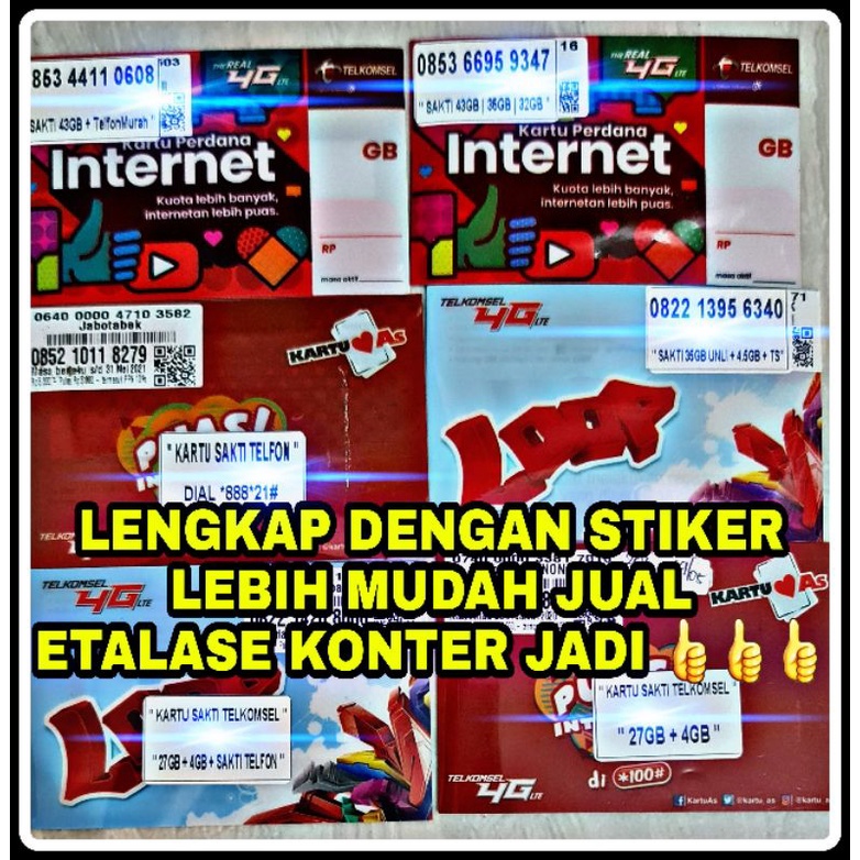 KARTU SAKTI TELKOMSEL KARTU PERDANA TELKOMSEL COMBO SAKTI 4.5GB VARIASI