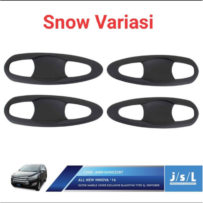 All New Innova 2016 mangkok pintu outer handle cover exclusive Black JSL