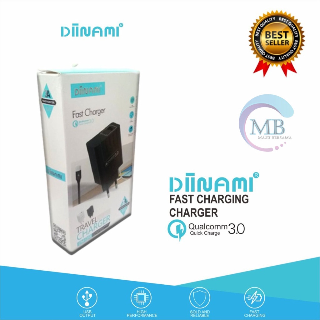 Q58  Charger DIINAMI Power 3A 18W Quick Charging TIPE C USB Fast Charging Port Smart Protection Garansi Resmi 1 Tahun MB2597