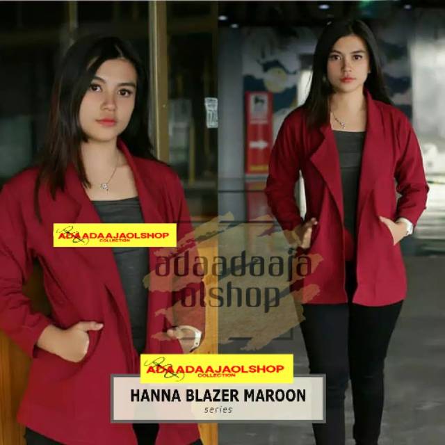 BLAZER MARON/BLAZER WANITA/BLAZER CASUAL