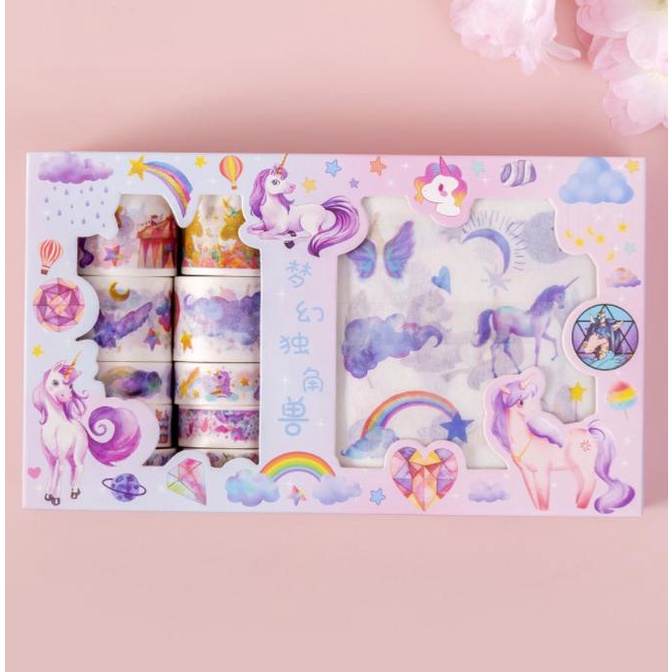 

ISOLASI STICKER KERTAS DEKORASI SELOTIF MOTIF LUCU - UNICORN