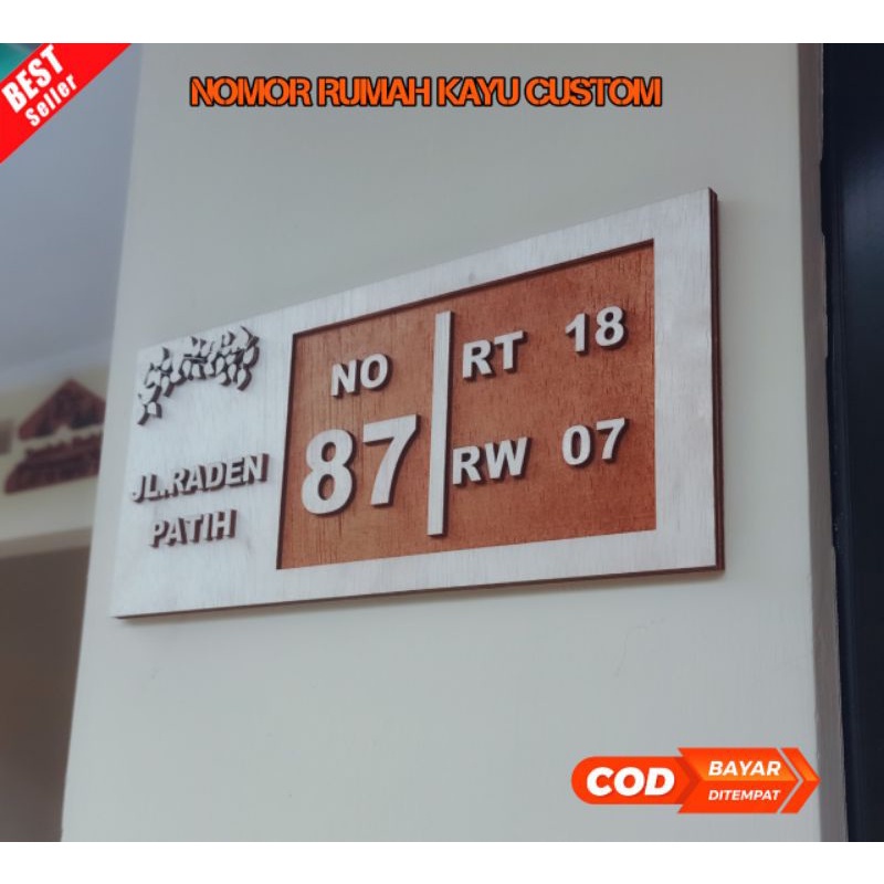 Nomor Rumah Kayu Nomor Rumah Custom Nomor Rumah Murah Papan Nomor Rumah Minimalis