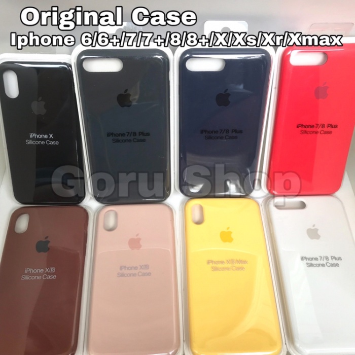 TERBARU- BISA COD Case original silicon apple iphone X Xs Xr Xs Max soft hard casing