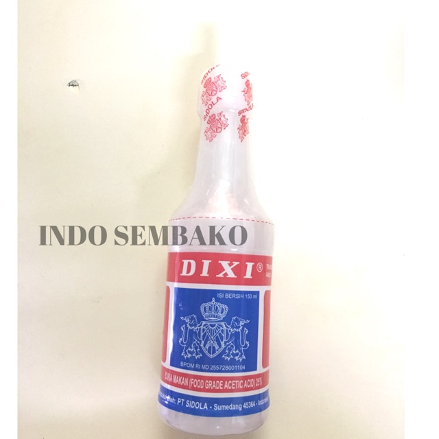 Dixi Cuka Makan 150ml / 150 ml / Cuka Botol Meja Kemasan