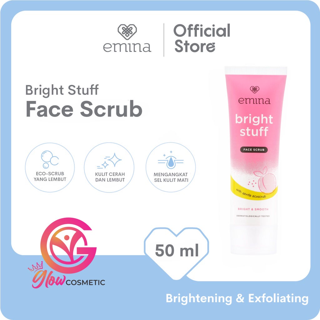 EMINA BRIGHT STUFF FACE SCRUB 50ML