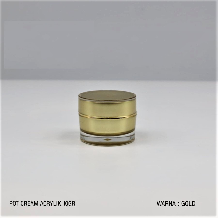 BABEE - POT CREAM ACRYLIC 10GRAM GOLD / POT KRIM GOLD AKRILIK 10 GR / WADAH KOSMETIK