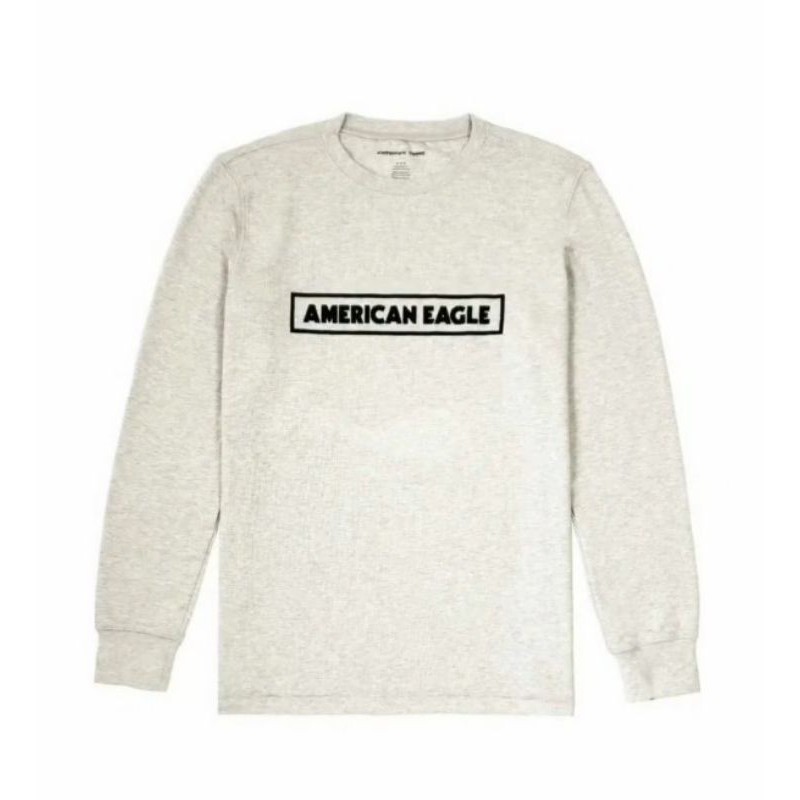 American Eagle Script Logo Classic Sweater - Peanut
