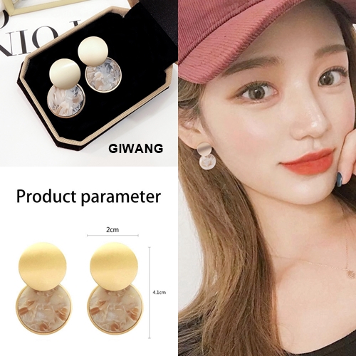 Anting Tusuk Mutiara Pearl Ball Giwang Gaya Korea untuk Wanita