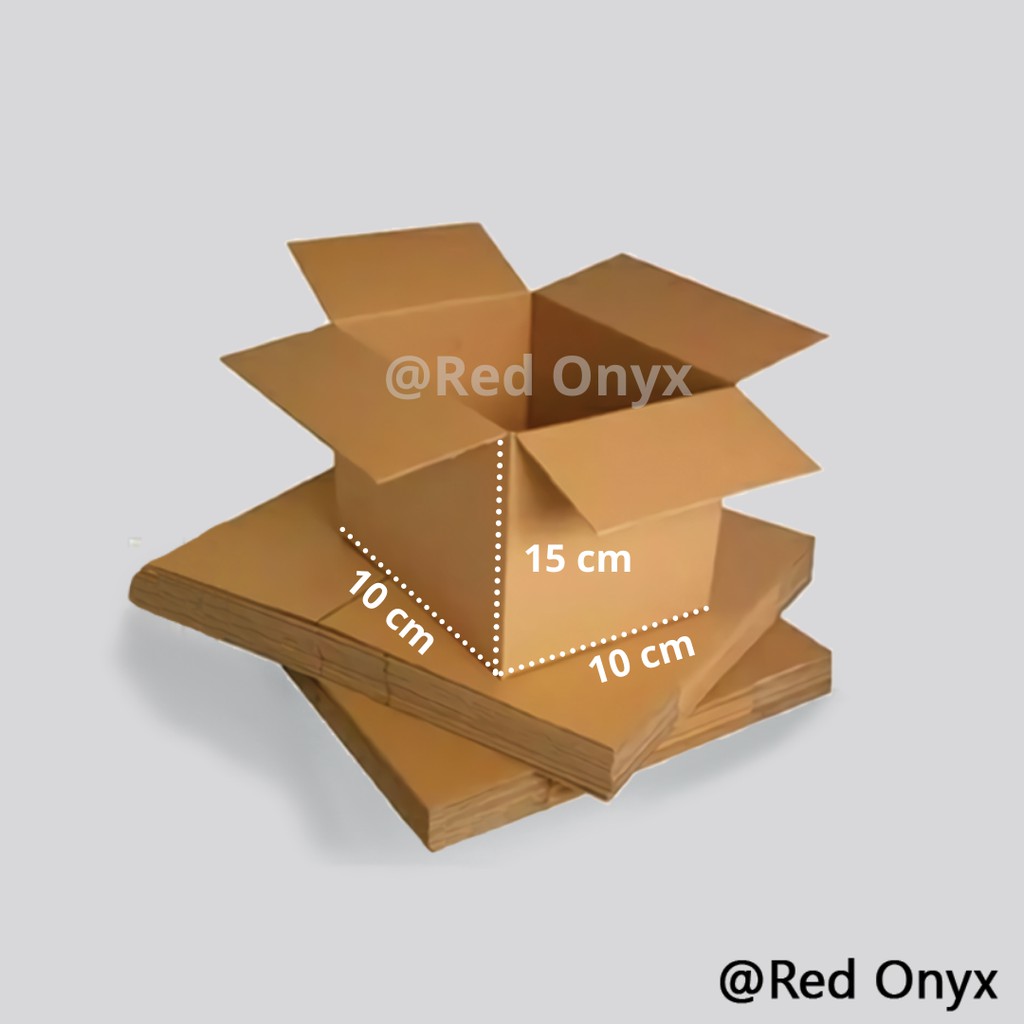 

(10 x 10 x 15 cm) Box Kardus Packing Polos Olshop Serbaguna