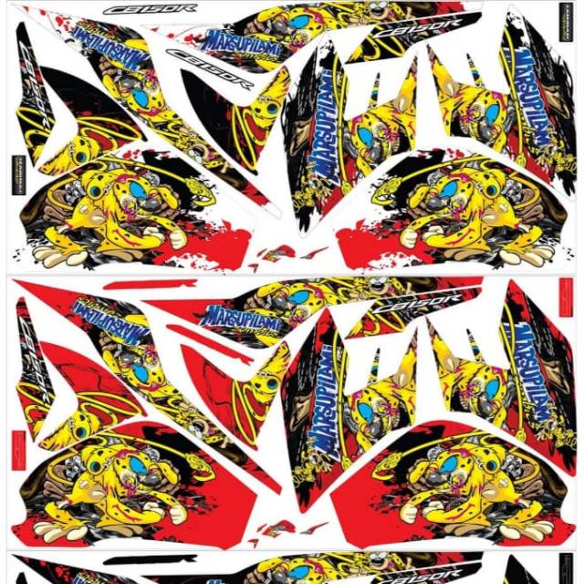 Striping New Cb150r Cb 150 R Variasi Honda Sticker Motor Stiker