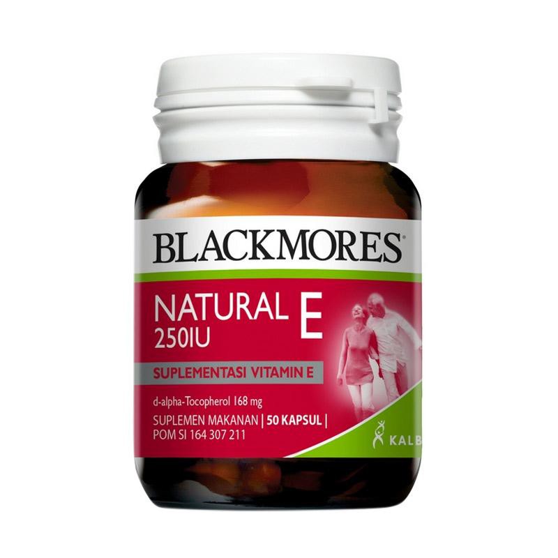 Blackmores Natural E 250 IU 50 Capsule BPOM Kalbe