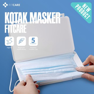 Fitcare Kotak Masker Tempat Penyimpanan Masker | Shopee ...