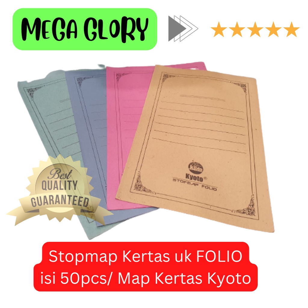 

Stopmap Kertas isi 50 pcs / Map kertas Kyoto Uk Folio