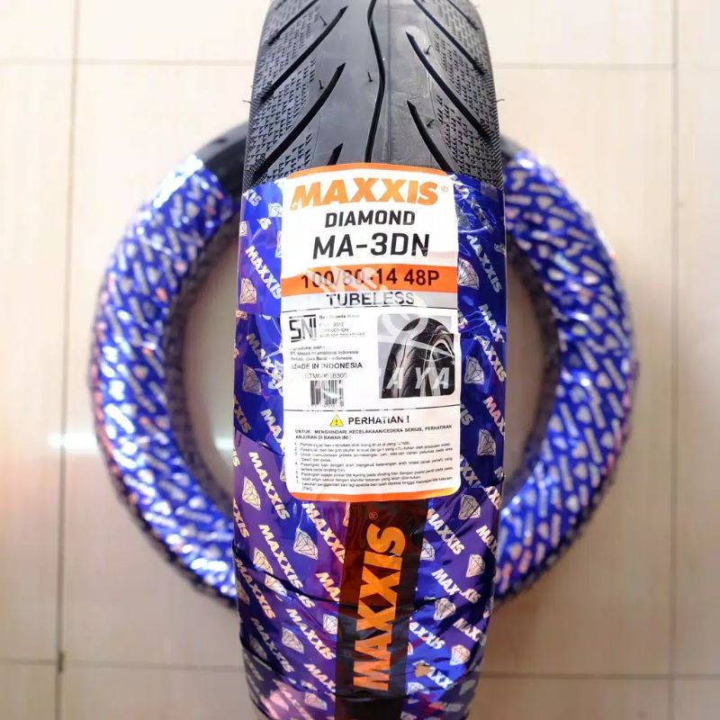 Ban Tubeless Maxxis 100/80-14 Diamond MA3DN MA 3DN