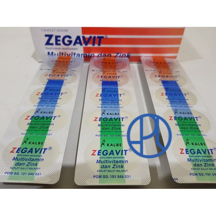 ZEGAVIT SUPLEMEN MULTIVITAMIN DAN ZINC PER BOX (ISI 60)