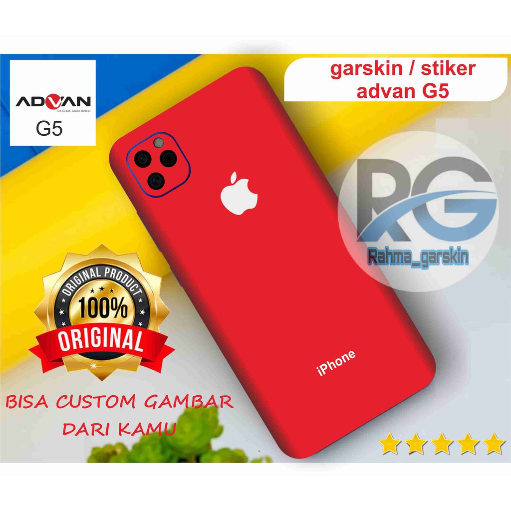 garskin hp ADVAN G5 motif iphone red 1 - free custom via chat