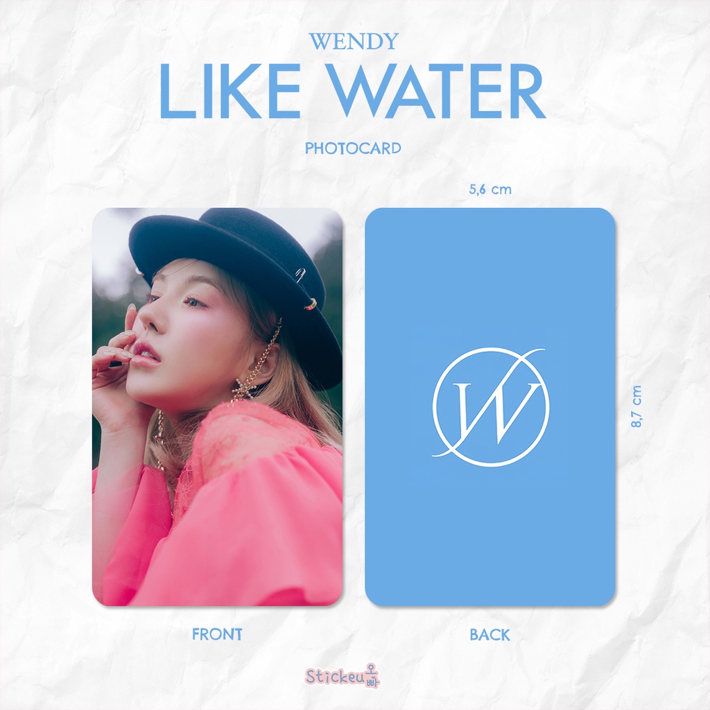 Wendy Like Water Photocard