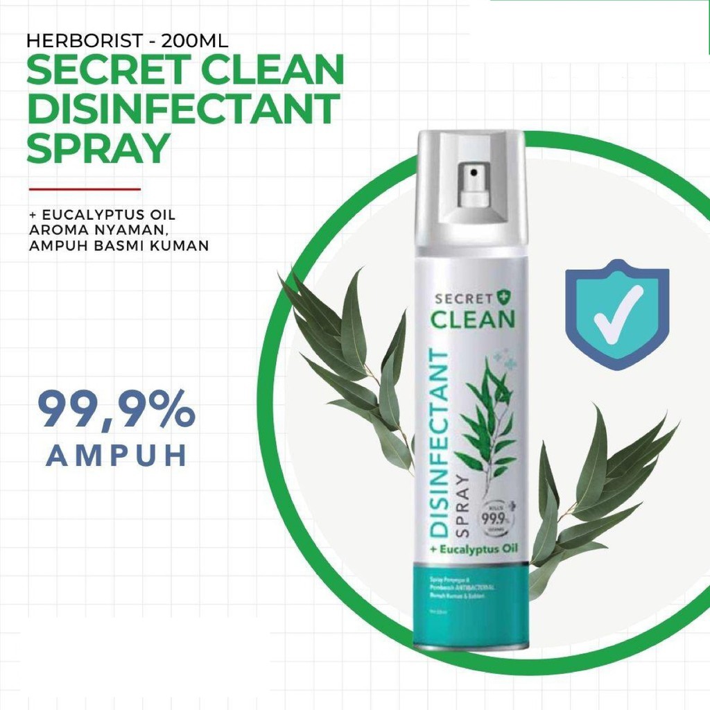 (BOSS) SECRET CLEAN Disinfectant Spray Eucalyptus - Herborist Eucalyptus Disinfectant Spray 200 ml