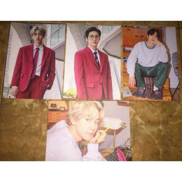 Offiacl postcard exo konser planet #5 EXOplOration dapet 2 postcrad /member