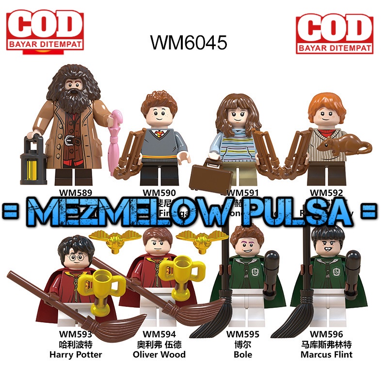 Mainan Action Figure building block minifigure Harry Potter Series Ron Hagrid