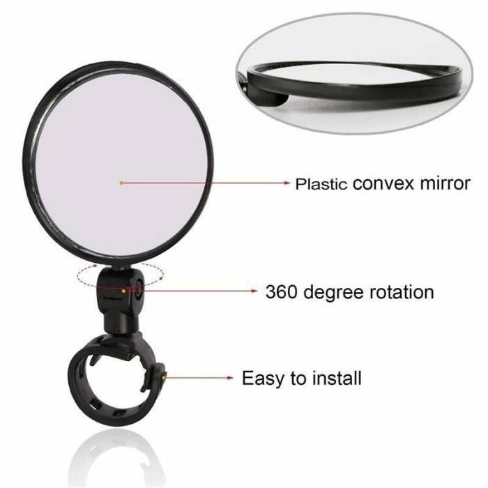 Spion Sepeda Road Bike MTB Seli Blindspot Mirror Rearview -