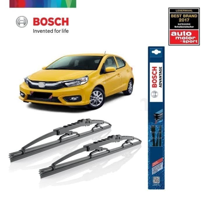 Wiper Blade Brio Satya BOSCH Sepasang Advantage 16-22&quot; ORIGINAL