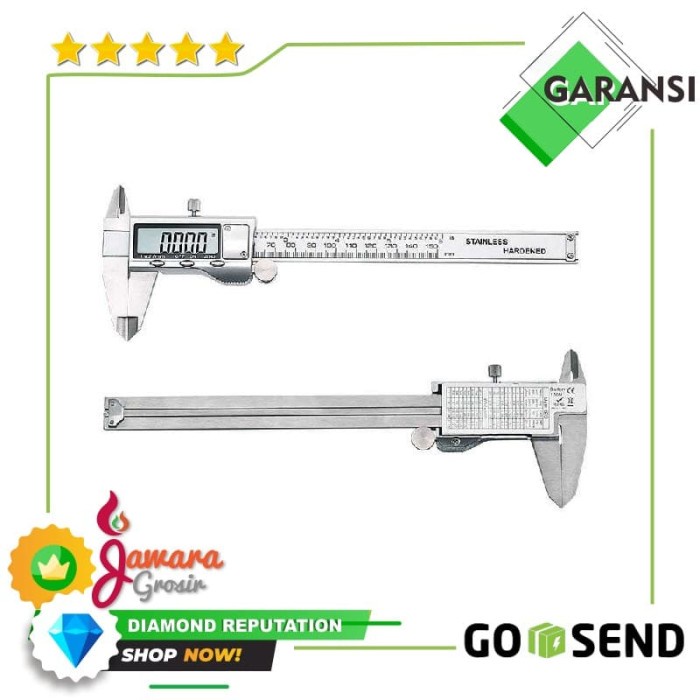 

Taffware Jangka Sorong Digital Lcd Vernier Caliper Micrometer Sh20