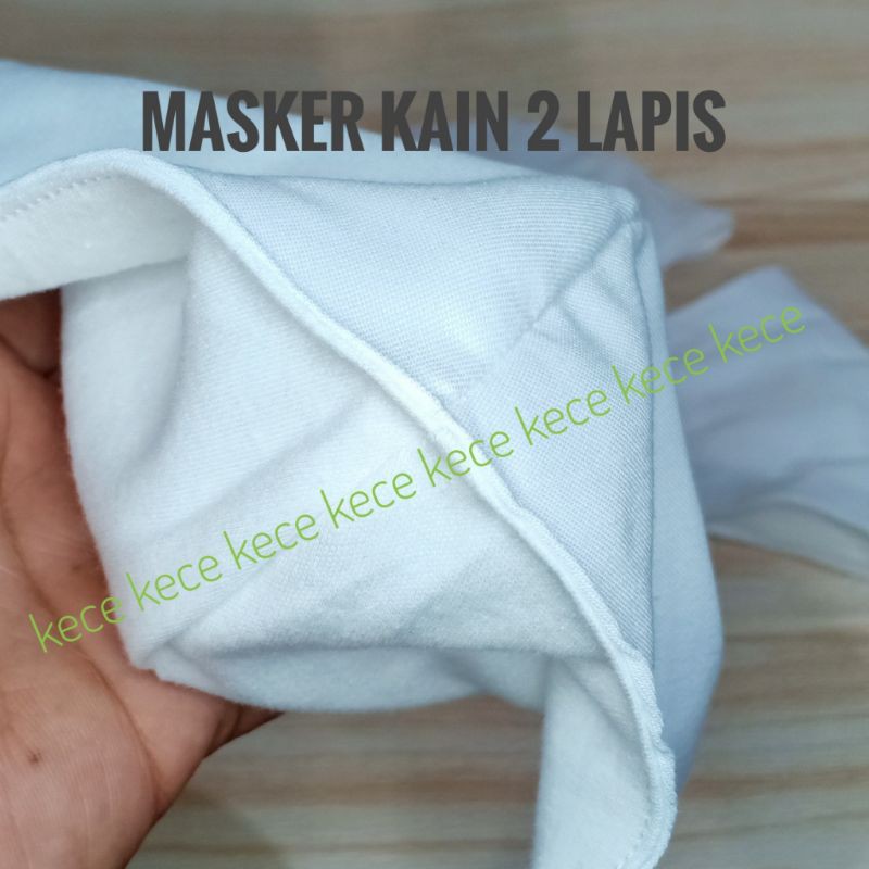 MASKER KAIN NON MEDIS 2 PLY/LAPIS MOTIF || MASKER KAIN EARLOOP WASHABLE (DAPAT DI CUCI)