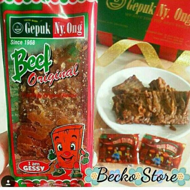 

Best seller JZQ96 Gepuk Ny Ong Beef / Daging Sapi (Original / Extra Pedes / Salty) Khas Bandung JZQ