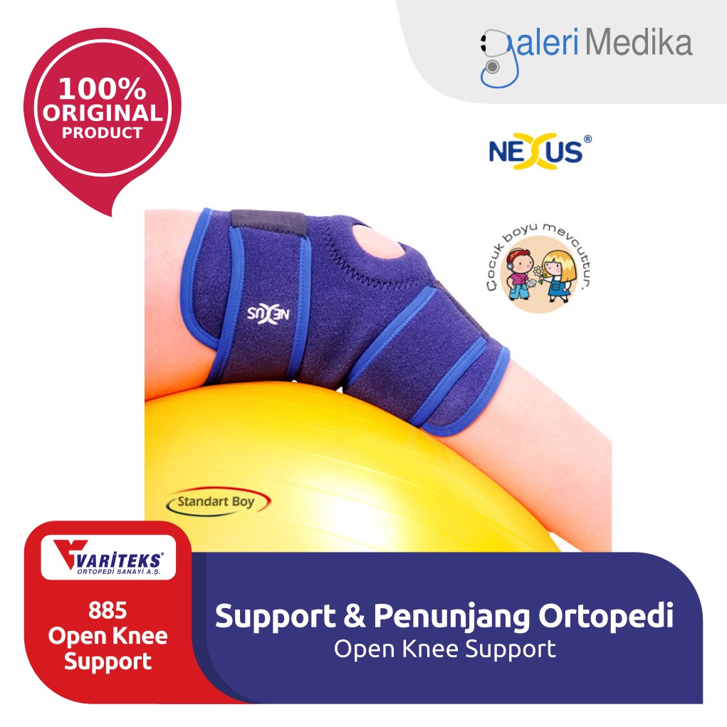 Variteks 885 Open Knee Support - Alat Pelindung Lingkar Patella Kondisi Chondromalacia dan Tendonitis