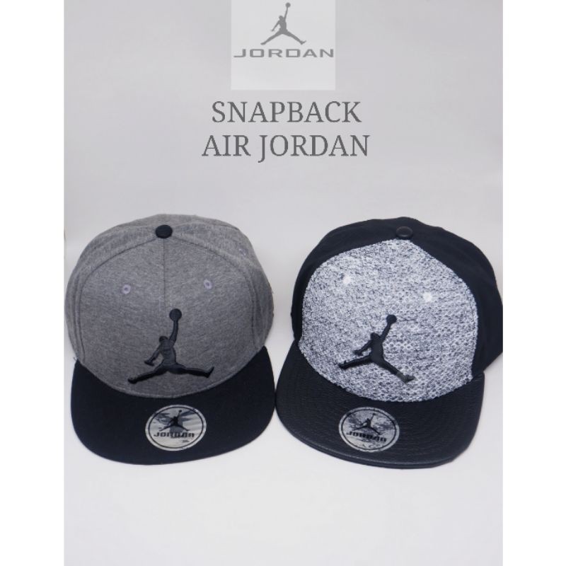 topi SNAPBACK AIR JORDAN logo import bordir UNISEX FREE BOX