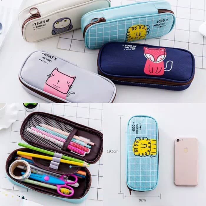 

kotak pensil / dompet pensil animal edition