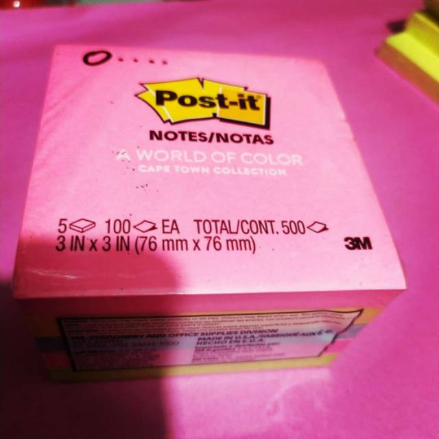 

3M Post It 654 (5 warna)