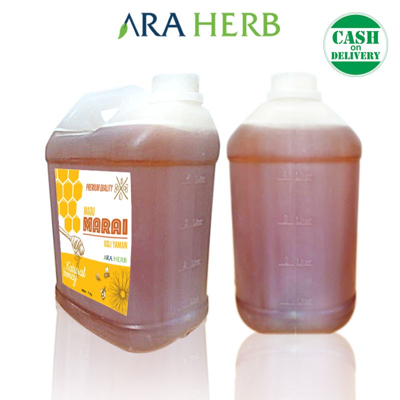 Madu Marai  Import Yaman Asli 7 kg / Madu Manis Madu Herbal ARA HERB