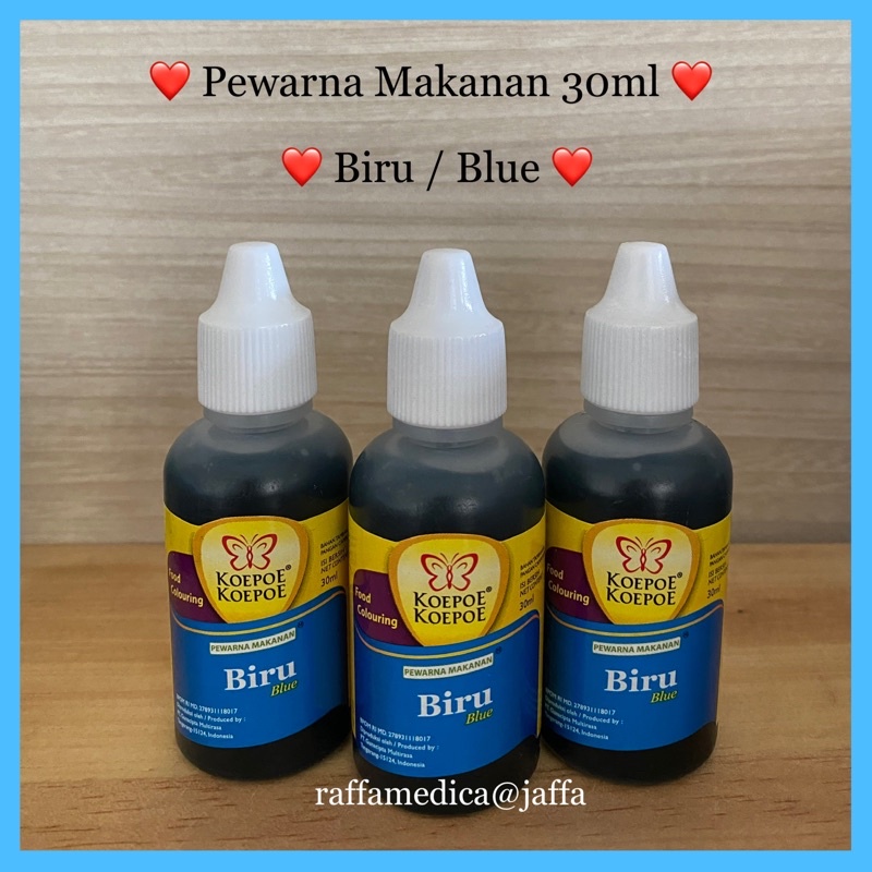 Pewarna Makanan Koepoe Koepoe 30ml - BIRU / BLUE