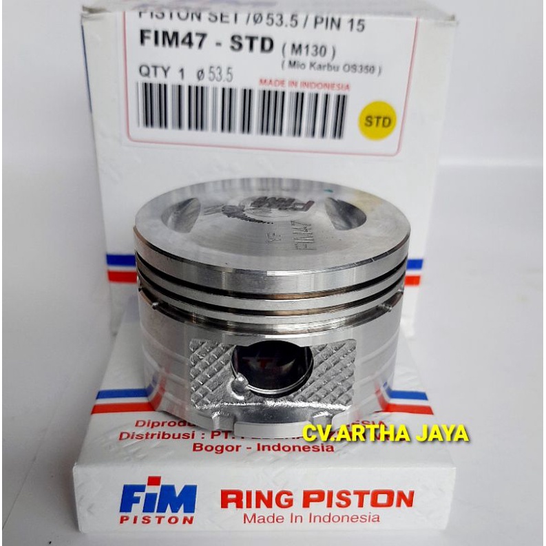 PISTON KIT FIM FIM47 BORE UP YAMAHA MIO / MIO SPORTY / MIO KARBU / MIO NEW / NOUVO ( 53,5 / 54 / 54,5 / 55 ) ( PEN 15 / PIN 15 )-1