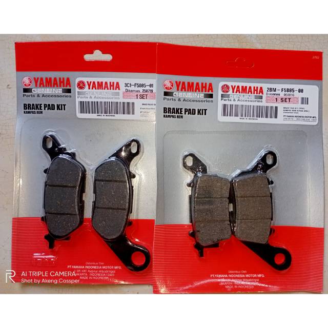 Kampas rem set depan belakang Yamaha NMax asli ori
