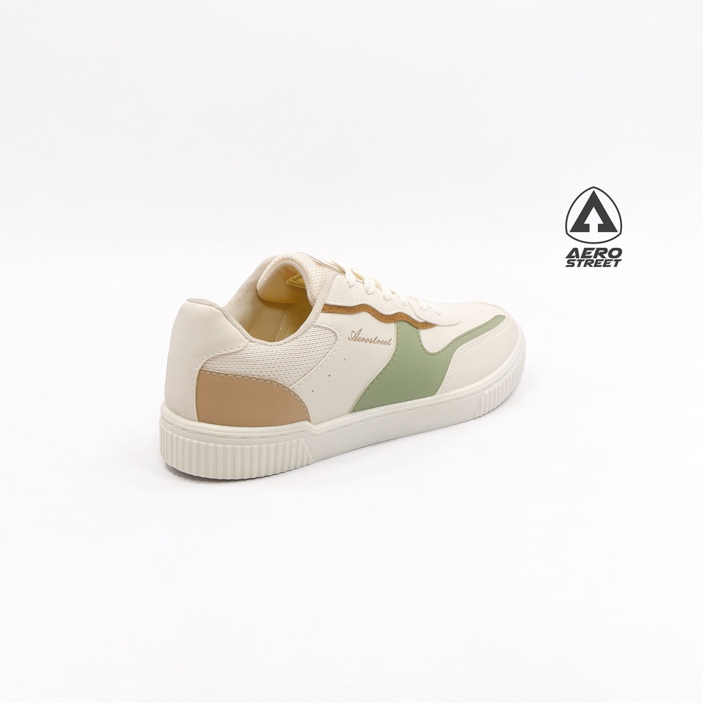 Aerostreet 37- 41 Grace Putih Hijau Pastel - Sepatu Sneakers Casual-3