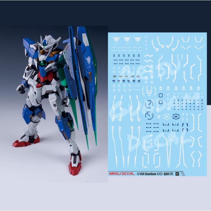 Water Slide Decal Gundam OO Qan[t] HG RG 1/144 00 Quanta Arisu Decal